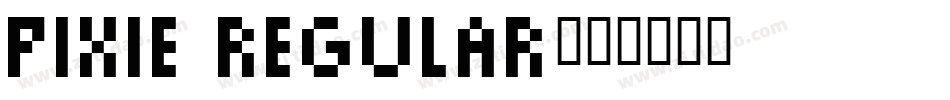 Pixie Regular字体转换
